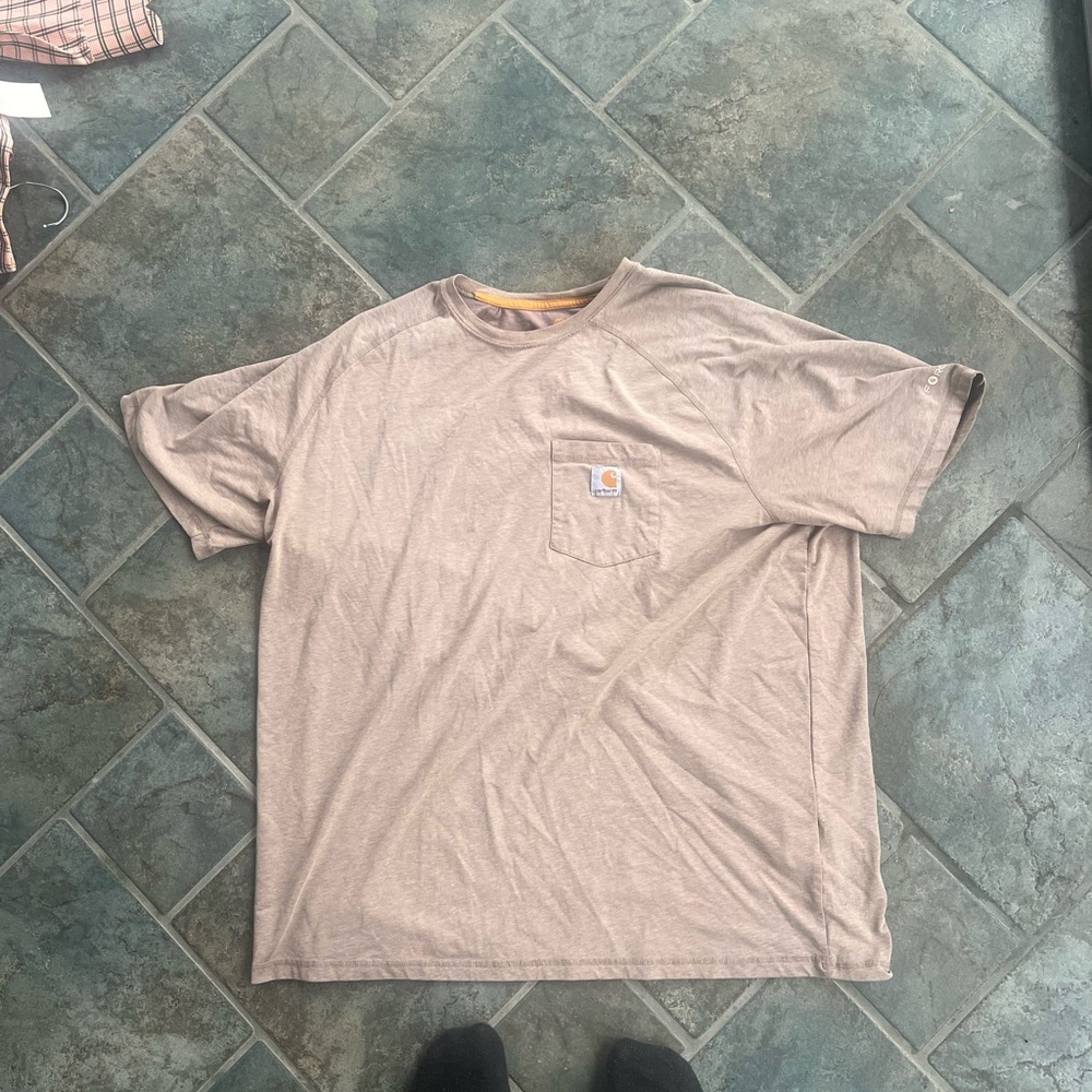 Carhartt Men's Short Sleeve Beige Tee